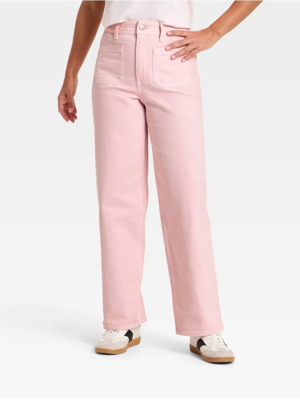 Universal Thread Straight Leg Jeans in Light Pink